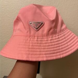 Prada Light Pink Bucket Hat